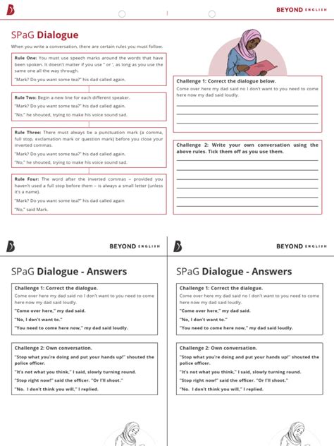 Write a Dialogue Worksheet 的图像结果