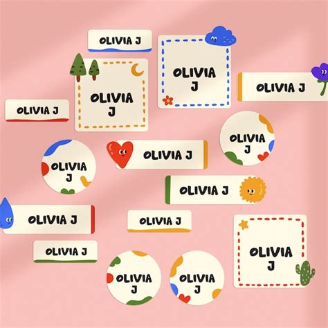 Image result for Personalized Name Labels Stickers