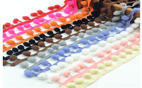 Handicraft-Palace Pom Pom Mini Bobble Ball Fringe Braid Lace Trimming ...