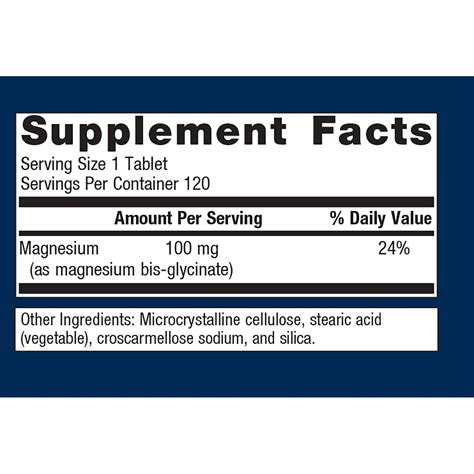 Mag Glycinate 120 Tablets - Nobility Chiropractic & Wellness