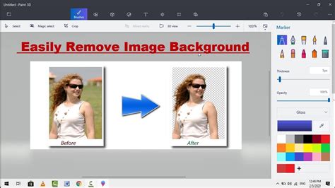 How to Remove Image Background with Paint 3d on Windows 10 - YouTube