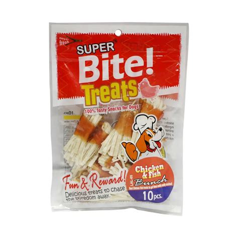 Super Bite Treats Chicken & Fish Bunch 10Pcs Dog Treat – Cadotails