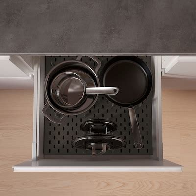 UPPDATERA pegboard drawer organiser, anthracite, 60 cm (23 ½") - IKEA