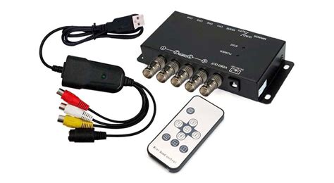 Allaboutadapters 4-Channel Mini Quad Video Multiplexer With USB DVR ...