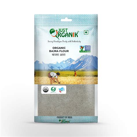 Bajra Flour | USDA Organic – Just Organik – 400gm – naturessoulshop