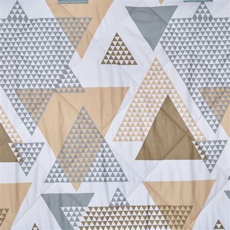 Buy Snug Rolling Hills 3Pcs Geometric Print Single Comforter Set from ...