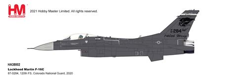 Lockheed Martin F-16C 87-0284, 120th FS, Colorado Air National Guard, 2020