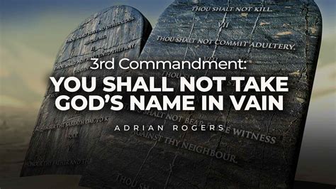 3rd Commandment: You Shall Not Take… | Love Worth Finding Ministries
