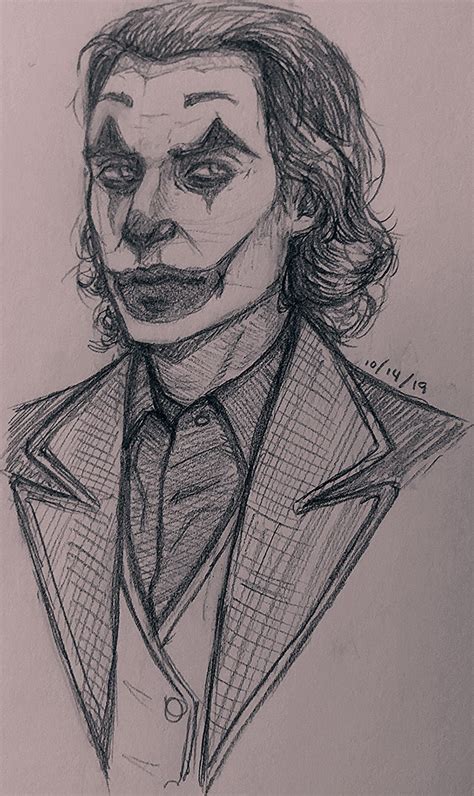 Pencil Sketch Joker - Easy Guide to Draw His Iconic Face