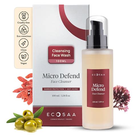Ecosaa Anti Aging Face Cleanser for Men & Women, Vitamin C Face ...