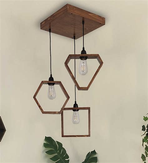 Buy Clark Brown Cluster Hanging Lamp Online | New Launches Table Lamp ...