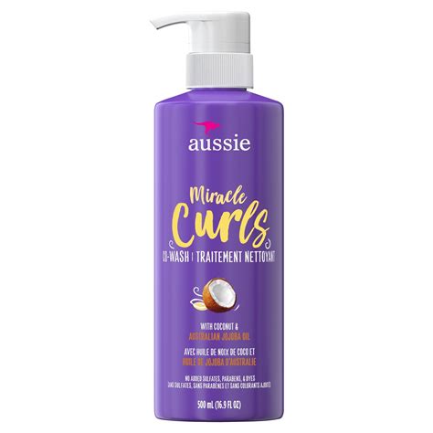 Aussie Paraben Free Miracle Curls w/ Coconut & Jojoba Oil for Curly ...