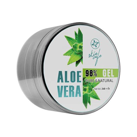 Skin Cafe Pure & Natural Aloe Vera gel 98% - 240ml - Skin Cafe