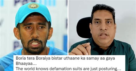 Boria Majumdar Accuses Wriddhiman Saha Of Tampering Chats But Fans Back ...
