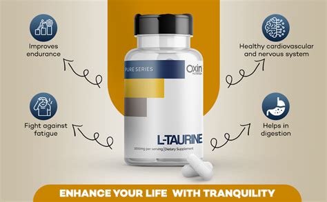 Oxin Nutrition L Taurine 1000mg Capsule Pure Series Imported Taurine ...