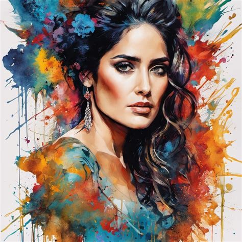 Salma Hayek - AI Generated Artwork - NightCafe Creator