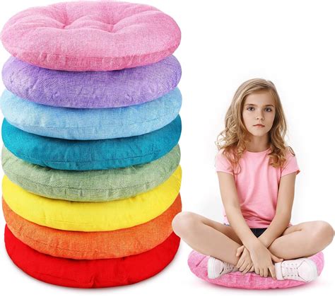 Amazon.com: Fumete 8 Pcs 16 Inch Round Floor Cushions for Kids and ...