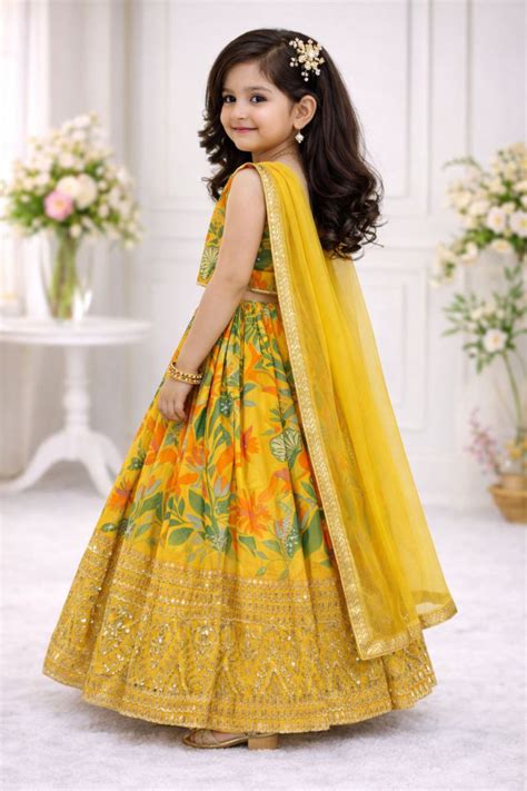 Haldi Special Yellow Lehenga – Bhumika Creation