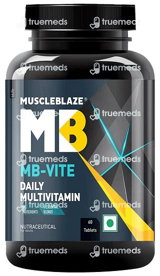 Muscleblaze Mb Vite Daily Multivitamin Tablet 60 - Uses, Side Effects ...