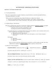 Image result for AP Statistics Study Guide PDF