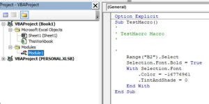 VBA Project Using in Excel 的图像结果