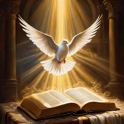 Doves emerging from an open bible by Rodolfo Rodrigues - Playground