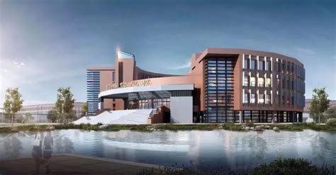 兰州工业学院兰州新区新校区图书馆标志性建筑项目封顶_建设