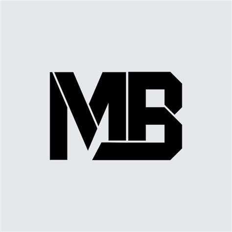 Initial letter mb logo design | Premium Vector