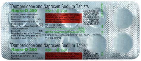 Napra D 250 Tablet: Price, Uses, Side Effects & How to Use - MediBuddy