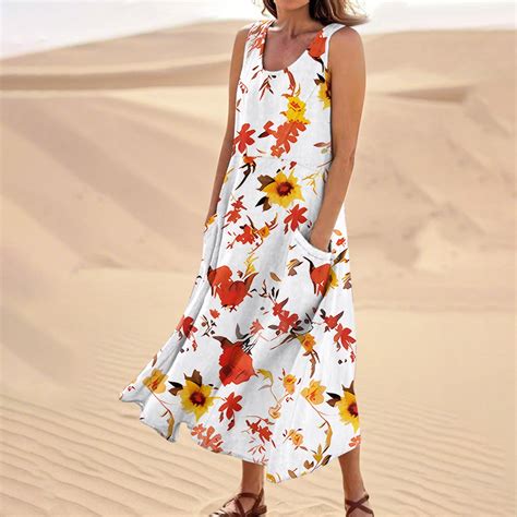 Petite Maxi Dresses for Women Petite Length Resort Wear Sleeveless ...