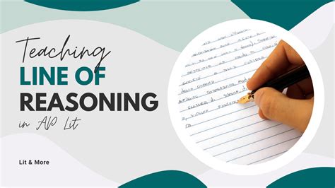 Teaching Line of Reasoning to AP English Lit - Lit & More
