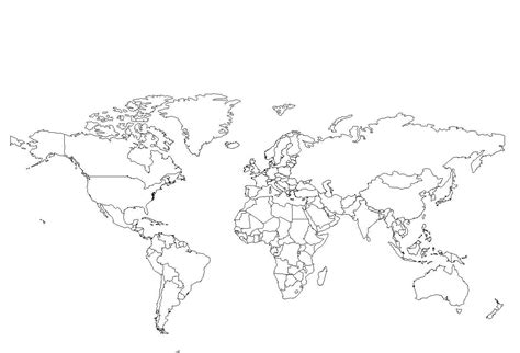 Plain World Map Simple 的图像结果