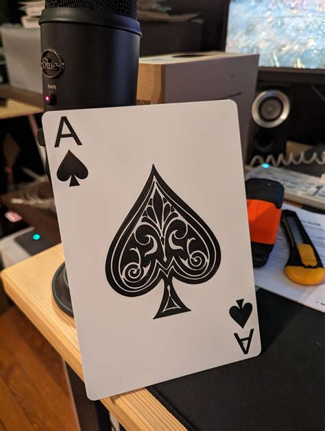 I Designed and Printed a giant Ace of Spades using CHEP's Z-Hop Inlay Technique : r/Ender3Pro