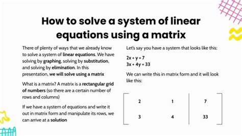 Image result for How to Solve Matrix Equation