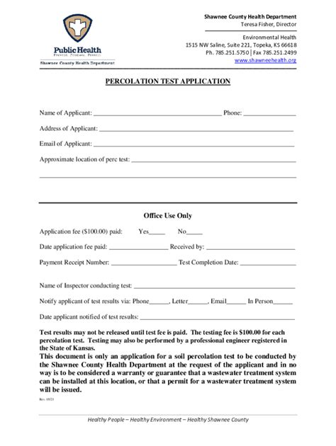 Image result for Percolation Test Certificate