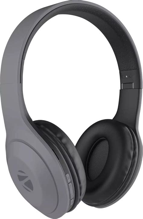Zebronics Zeb Duke 101 Bluetooth v5.0 Wireless Headphone with Mic (Grey ...