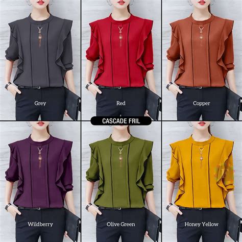 CASCADE FRILL TOP WESTERN WEAR GIRLS TOPS BUY ONLINE SHOPPING IN INDIA ...