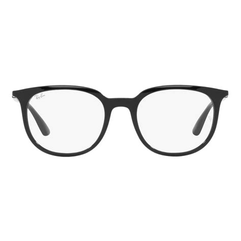 Ray-Ban Optics Black Square Unisex Eyeglasses RB7190 2000/51 – Lenstrack