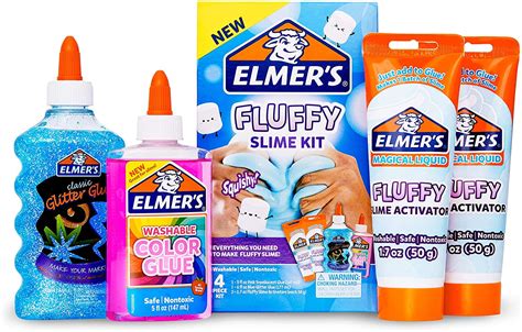 Buy Elmer?s Fluffy Slime Kit | Slime Supplies Include Elmer?s ...