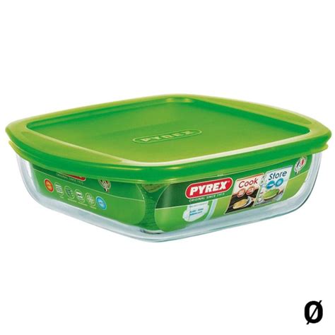 Maisto indas Pyrex Cook & Store, 1 L, žalias, 20 x 17 x 5,5 cm kainos ...