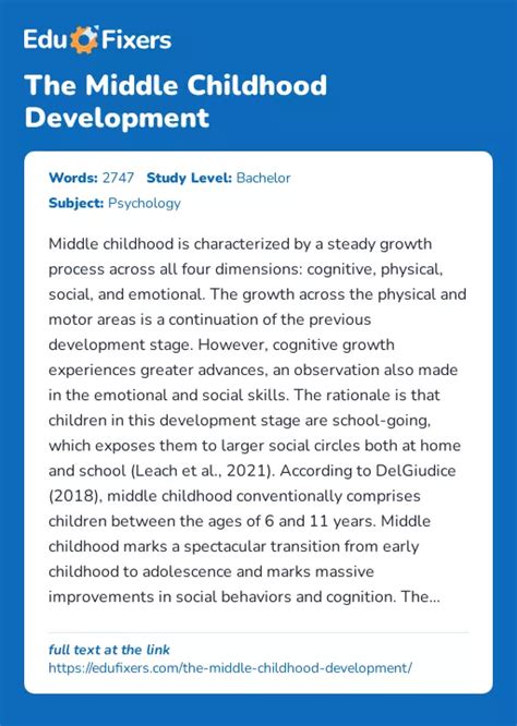 Middle Children Growth Development 的图像结果
