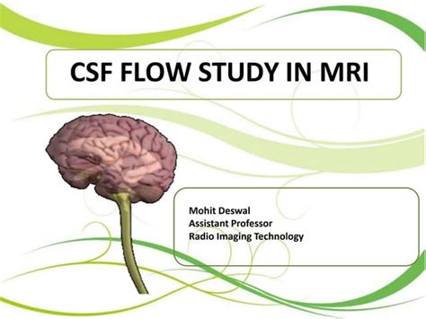 CSF Flow Study MRI 的图像结果