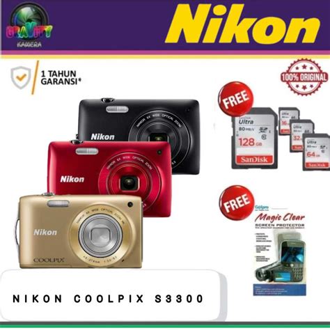 Jual NIKON COOLPIX S3300 /CAMERA DIGITAL NIKON S3300 / CAMERA COOLPIX ...