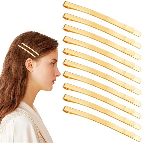 Amazon.com : 50 Gold Jumbo Bobby Pins, 2.56 Inch Metal Hair Clips Hair ...