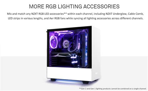 Nzxt RGB & Fan Controller - AC-2RGBC-B1 - Two RGB Lighting Channels ...