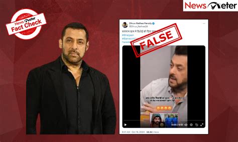 Fact Check: Viral video of Salman Khan threatening Lawrence Bishnoi is ...