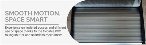 Now & Ever Aluminium Finish PVC Rolling Shutter (Silver, 450 x 1320 mm ...