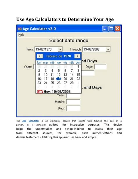 Image result for Age Calculation Method