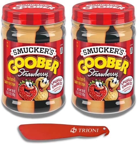 Amazon.com : Peanut Butter and Jelly Bundle Includes of Two (2) 18 oz ...