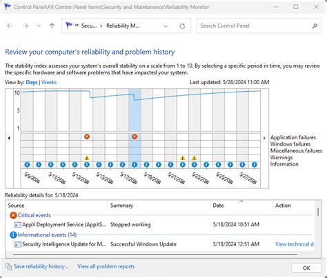 Fix Reliability Monitor Errors 的图像结果